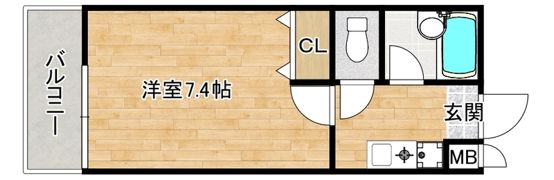 K’S鳥飼apartmentの間取り画像