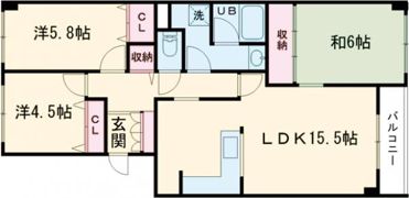 シャトーム深堀町の間取り画像