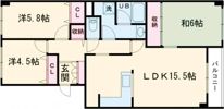シャトーム深堀町の間取り画像