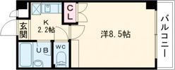 レイクハウス堅田B棟の間取り画像