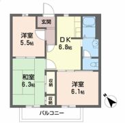 フォレストコートBの間取り画像