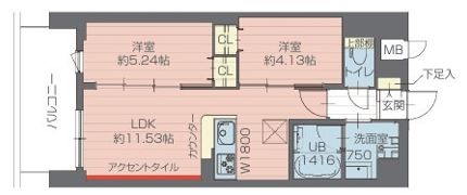 プレジオ西日暮里NORTHの間取り画像