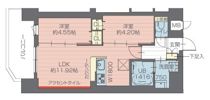 プレジオ西日暮里NORTHの間取り画像