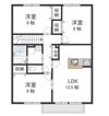 ビィラージュ一条 Cの間取り画像