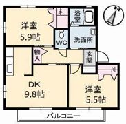 シャーメゾン K 弐番館の間取り画像