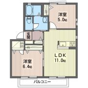 メビュース東城南Gの間取り画像