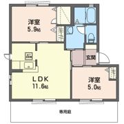 オレンジコートの間取り画像