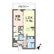 シモン イースト ミソノの間取り画像