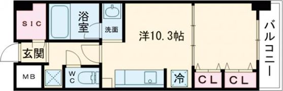 KDX堺筋本町レジデンスの間取り画像