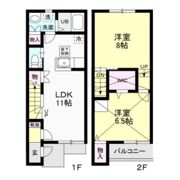 プリムヴェールAの間取り画像