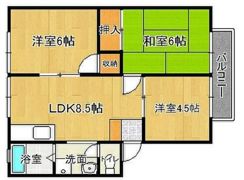 光ハイツ田島の間取り画像