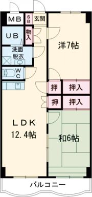 グラン・シャリオ二階堂の間取り画像