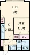 メゾンパティオ東山の間取り画像