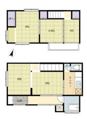 ?岡市下野??建の間取り画像