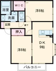 カーサ ベッラ Bの間取り画像