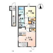 仮）白河中山下新築アパートAの間取り画像