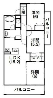 グラン ルフレ蜆塚の間取り画像