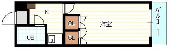 ハイツたかすの間取り画像