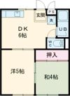 三鈴ハイツ (中棟)の間取り画像