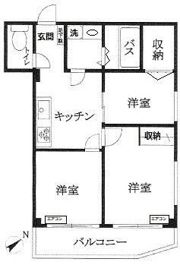 サンハイツ根岸の間取り画像