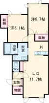 ぺシュールの間取り画像