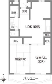 ファルム烏山の間取り画像