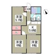 グランハイム稲葉Aの間取り画像