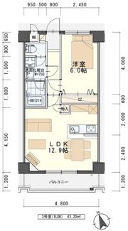 パルテノン新田の間取り画像