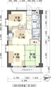 ボヌールKの間取り画像