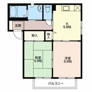 バリュージュ北町 Aの間取り画像