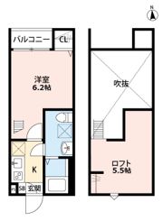 maison・de・Hale Ⅱ(メゾン・ド・ハレ ツー)の間取り画像
