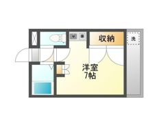 Willow court 福工大前の間取り画像