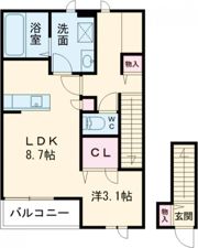 サウスコートの間取り画像