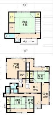 川村貸家の間取り画像