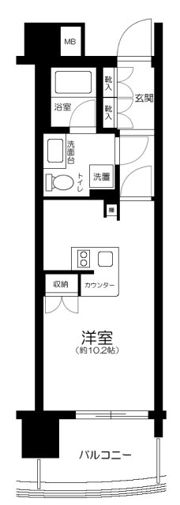 グローリオ三鷹禅林寺通りの間取り画像