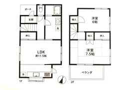 美住町戸建ての間取り画像
