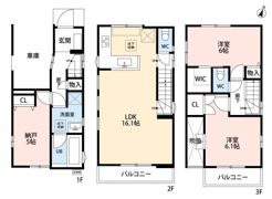 京王線 笹塚駅 戸建の間取り画像