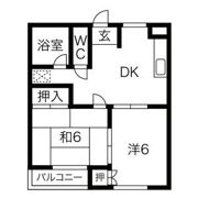 ゴールデンハイツBの間取り画像