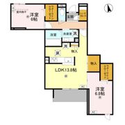 NIGAWA RESIDENCEⅡの間取り画像