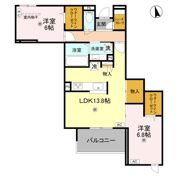 NIGAWA RESIDENCEⅡの間取り画像