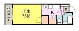 OKA VILLA久留米の間取り画像