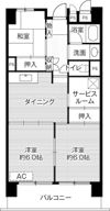 ビレッジハウス成田吾妻タワー1号棟の間取り画像