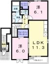 ブルーリバーの間取り画像