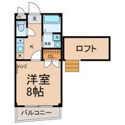 コーポ桜井 Aの間取り画像