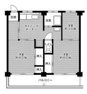 ビレッジハウス共和5号棟の間取り画像