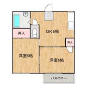 エステート春日Bの間取り画像