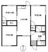 東岡山駅前貸家 平屋西の間取り画像