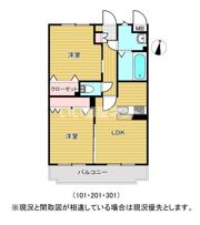 カメリア咲田の間取り画像