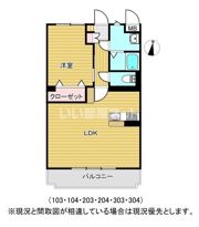 カメリア咲田の間取り画像