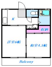 武田ハイツの間取り画像